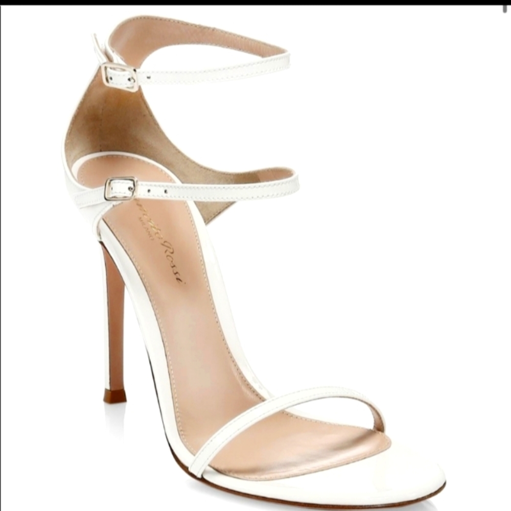 Gianvito Rossi patent leather strap sandals